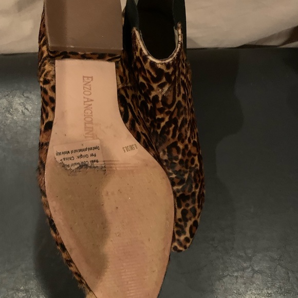 From Enzo Angiolini - size 8 1/2 , adorable leopard booties! Worn three times. - Picture 5 of 6